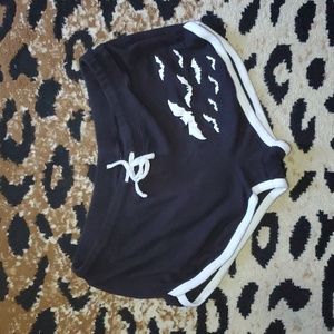 Pinky Star Bats Booty Shorts Size M